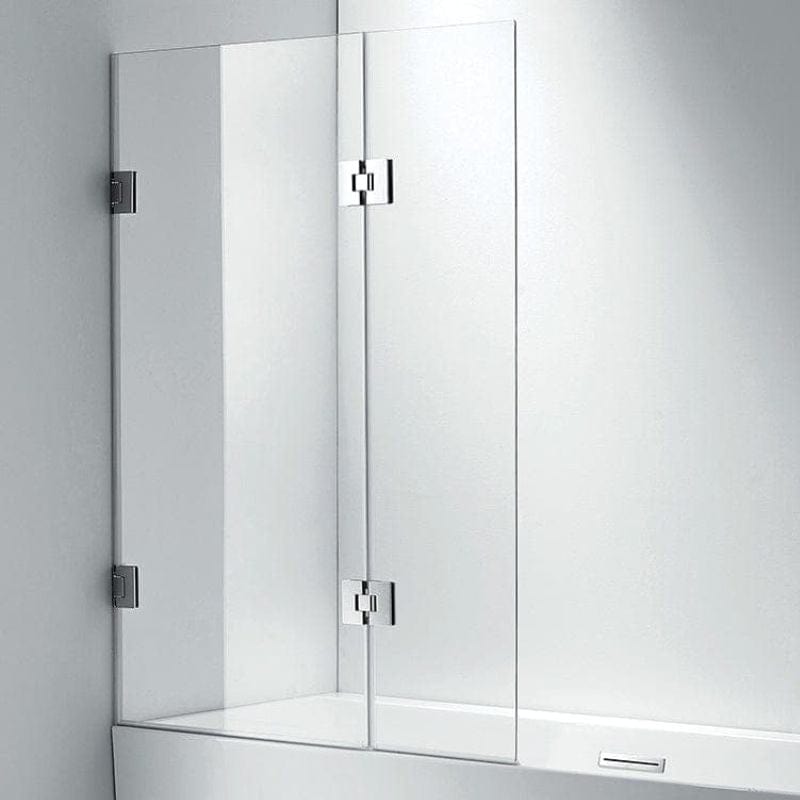 Sanipro Badekarvegg Style Duo 105 - 8mm glass Krom / 105cm / Klart glass Sanipro Badekarvegg SA-10020