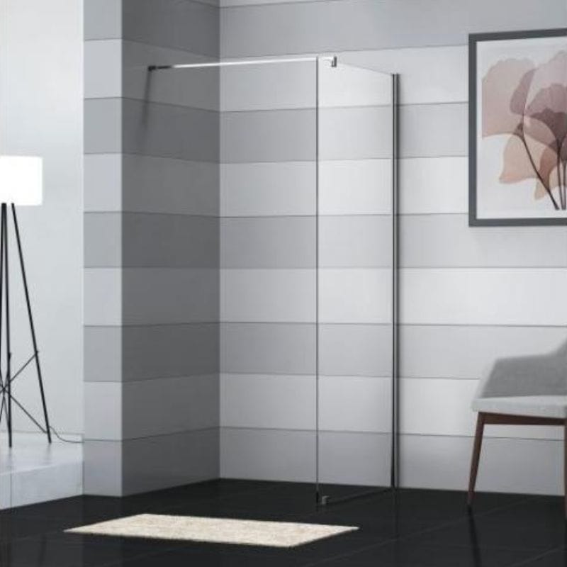 Sanipro Fastfelt SAFE-COLLECTION 50-100 Krom / 50cm / Laminert glass Sanipro Dusjvegg SA-10128