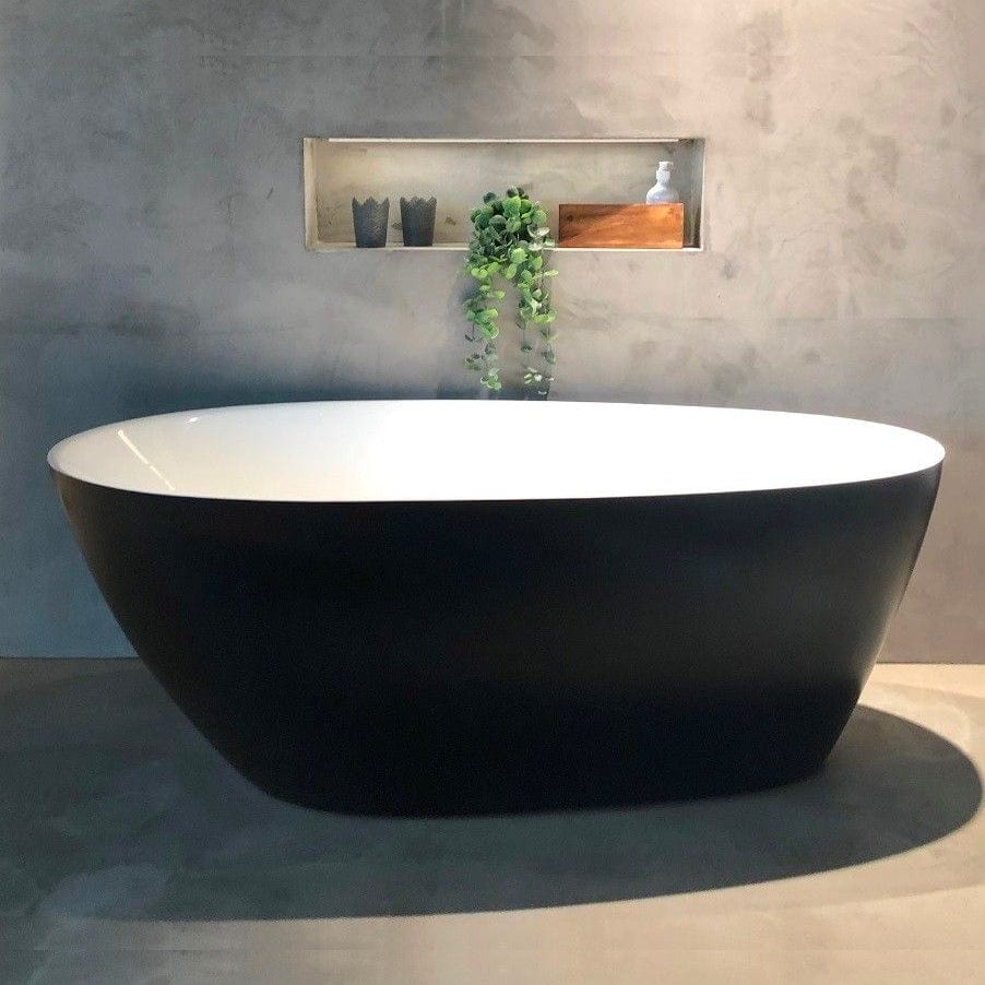 Sanipro SYMPHONY Frittstående badekar 170 - designkar Svart matt / 170cm Sanipro Frittstående badekar SA-10055-1