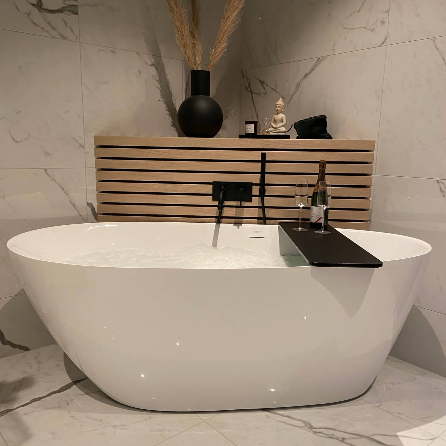 Sanipro SYMPHONY Frittstående badekar 170 Hvit / 170cm Sanipro Frittstående badekar SA-10055