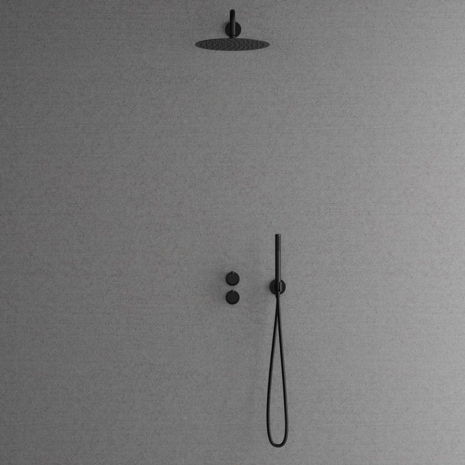 Scandtap Harmonized 2x Takdusj Innbygging Black Scandtap Blandebatteri innbygging SC-22028