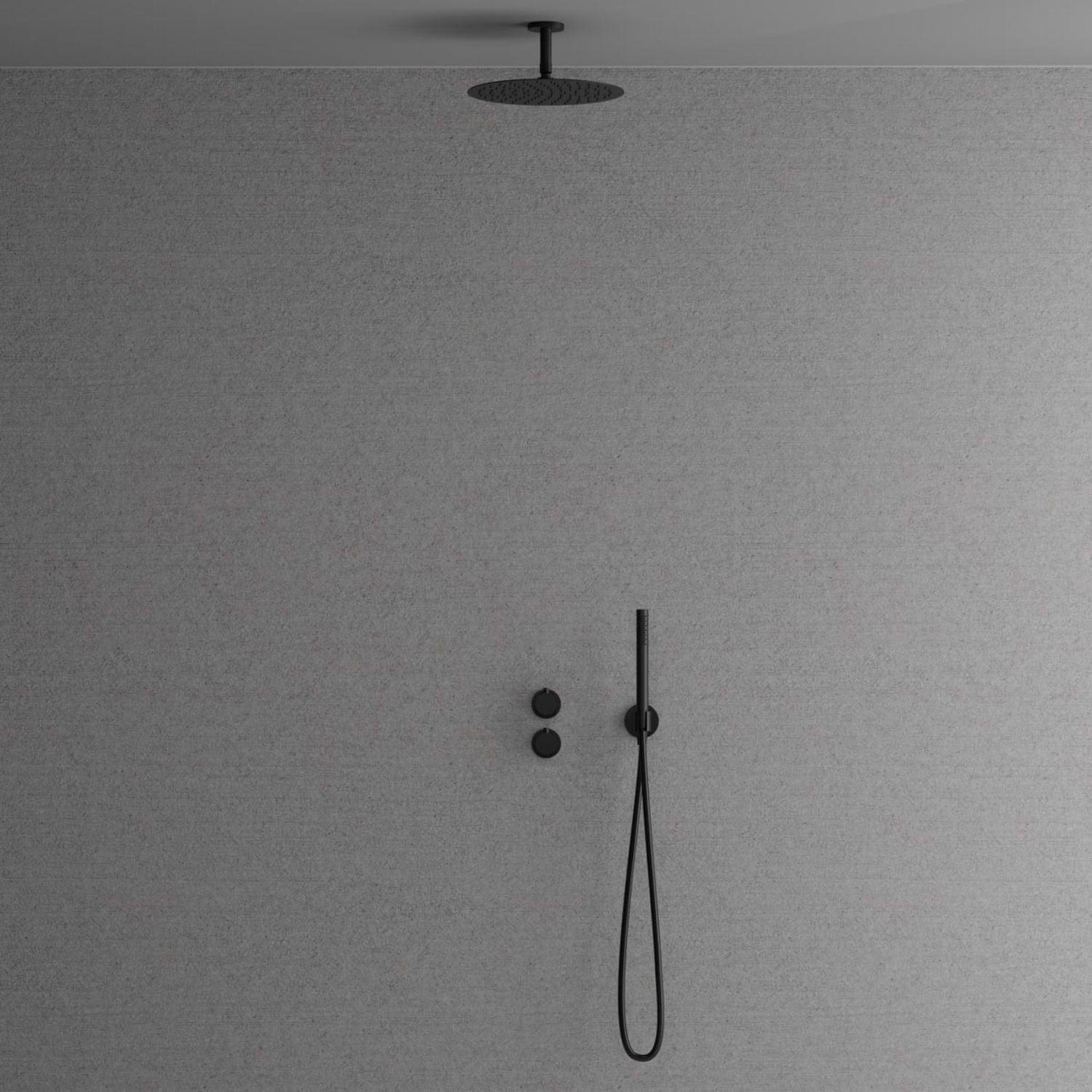 Scandtap Harmonized 2y Takdusj Innbygging Black Scandtap Blandebatteri innbygging SC-22038