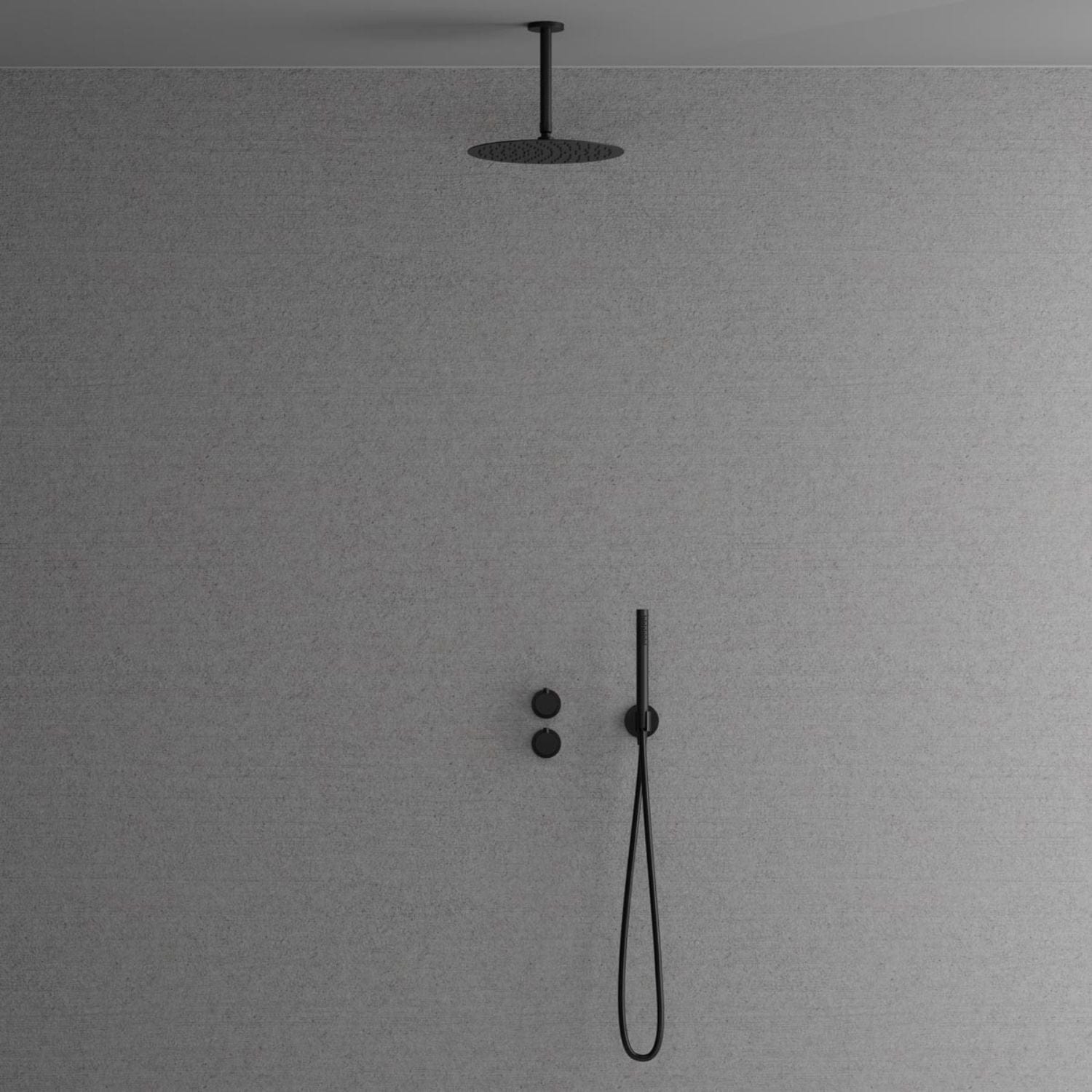 Scandtap Harmonized 2z Takdusj Innbygging Black Scandtap Blandebatteri innbygging SC-22048