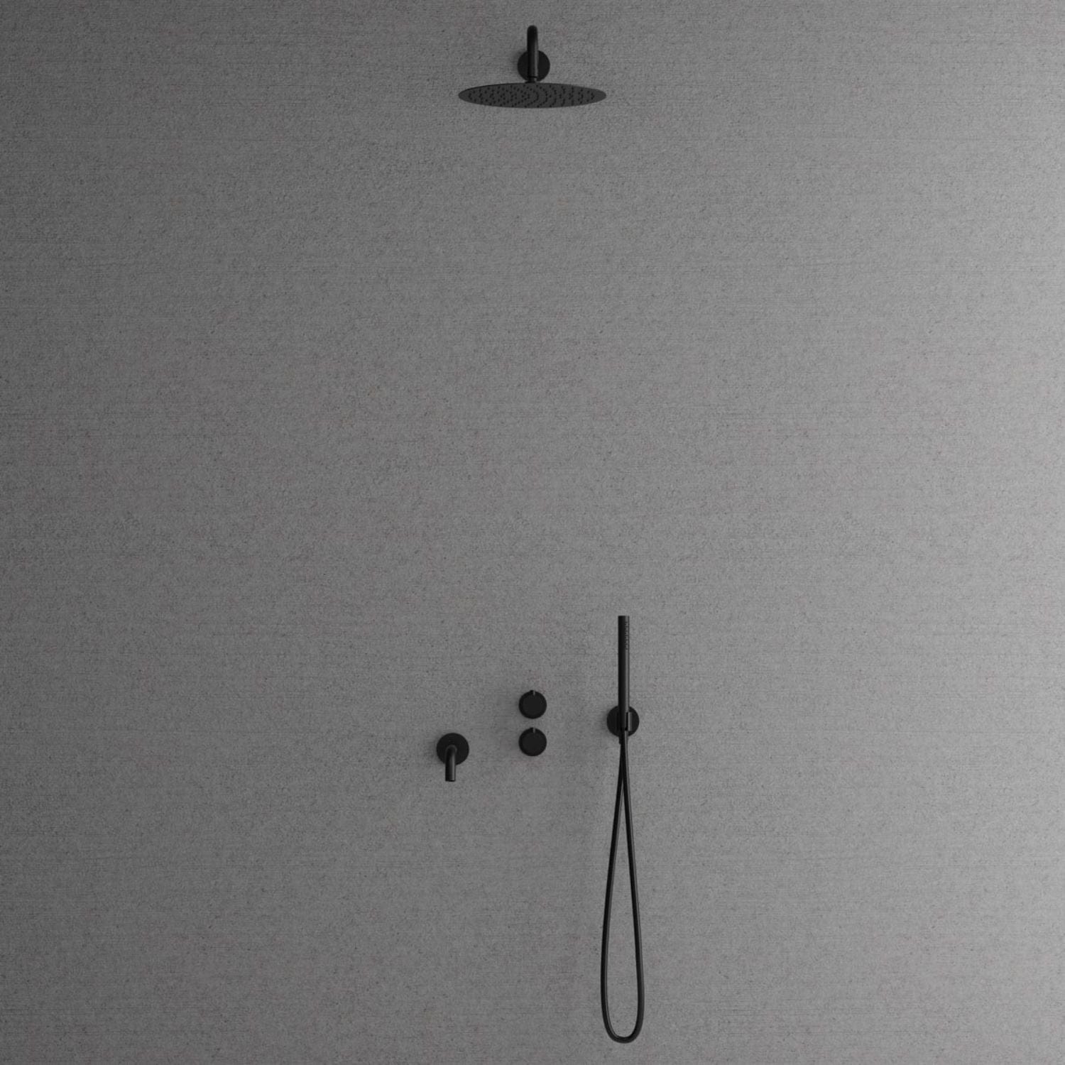 Scandtap Harmonized 3x Takdusj Innbygging Black Scandtap Blandebatteri innbygging SC-22058