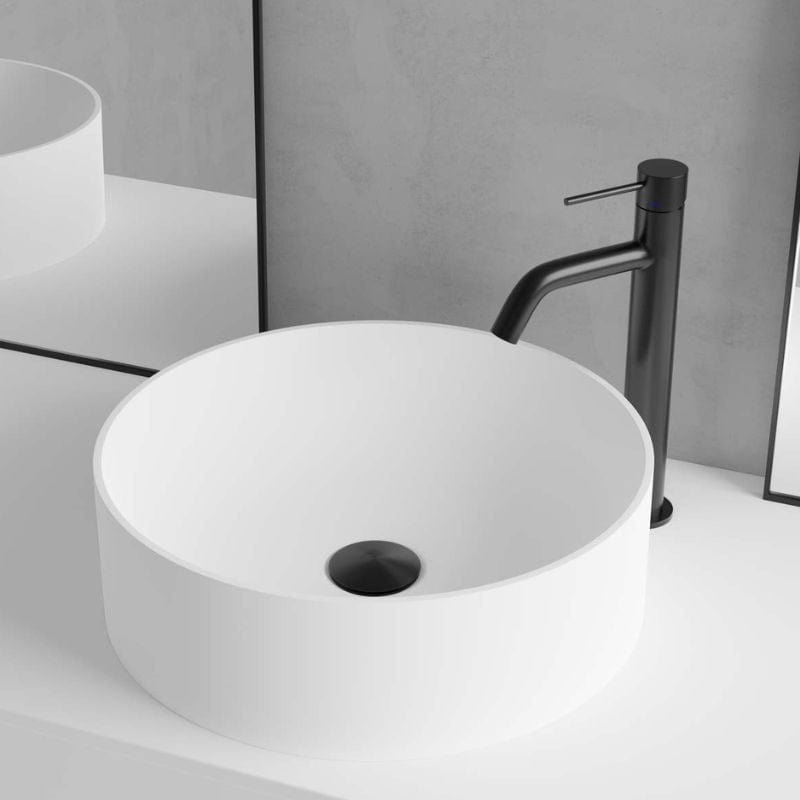 Scandtap Solid R2 Bolleservant Hvit matt Bad.no Bolleservant SC-46002