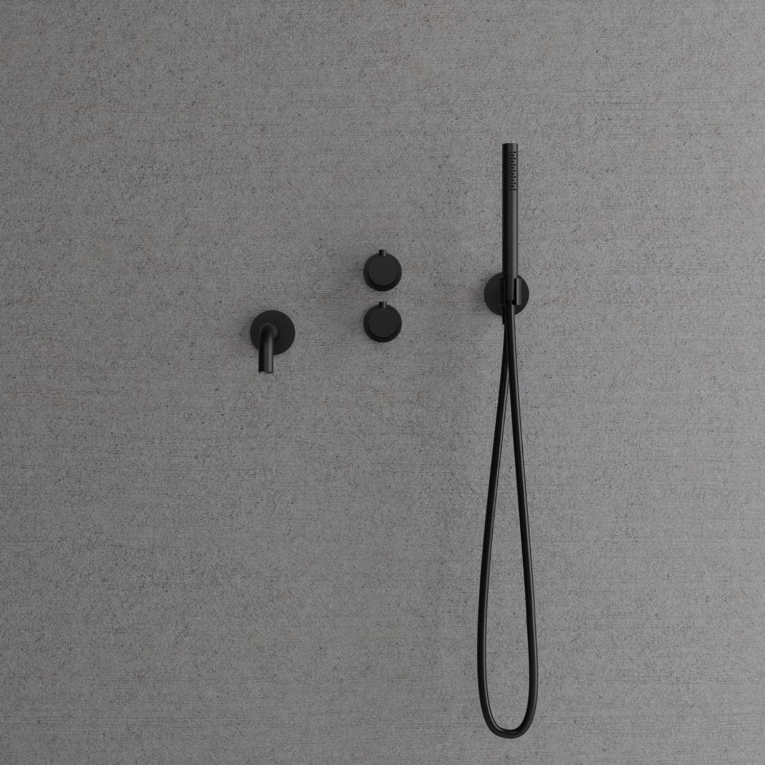 Scandtap Steel Harmonized 4 Badekararmatur Black Scandtap Blandebatteri innbygging SC-22068