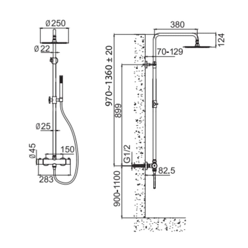 Scandtap Steel Pleasure 2 Takdusjsett Scandtap Takdusj