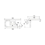 Scandtap Style Toalettrullholder med Hylle