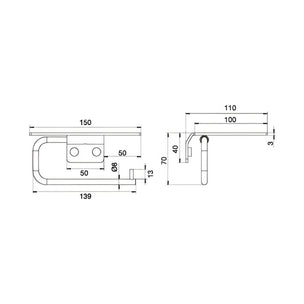 Scandtap Style Toalettrullholder med Hylle