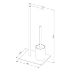 Sealskin Tube 3i1 Frittstående Toalettrullholder