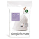 Simplehuman avfallspose 20stk 10-30L 10-12L Simplehuman Diverse baderomstilbehør CO-SCW0162