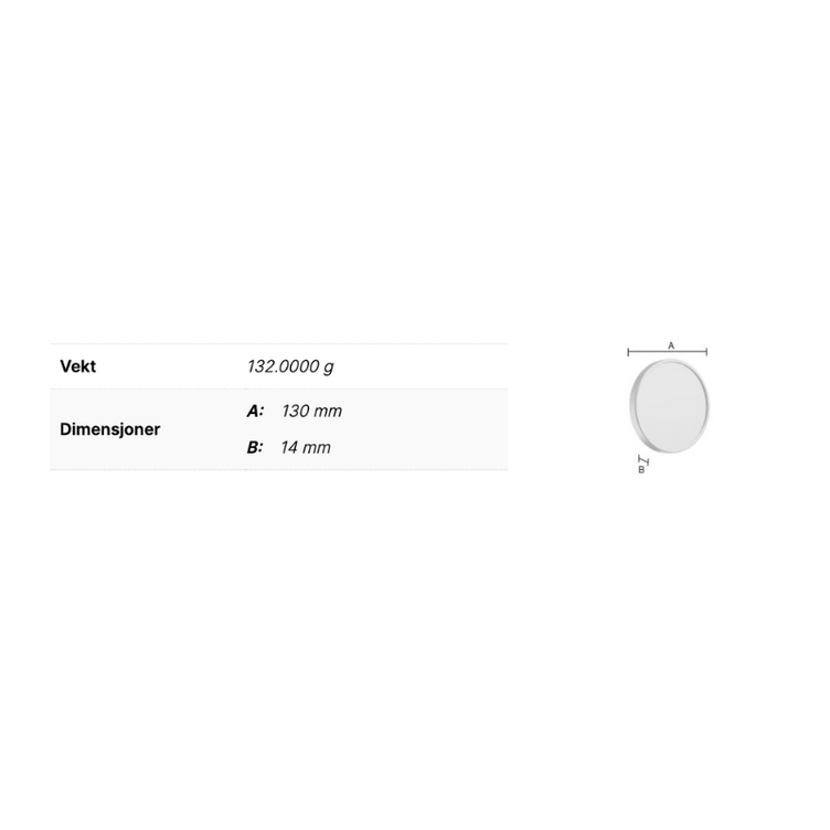 Smedbo 622 Sminkespeil Ø130mm 12x Sugekopper