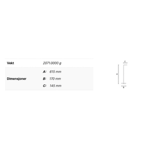 Smedbo 635 Toalettpapirholder Gulv