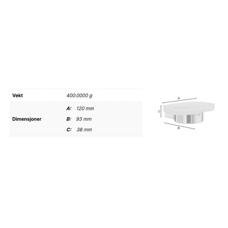 Smedbo AK342 Såpekopp Air