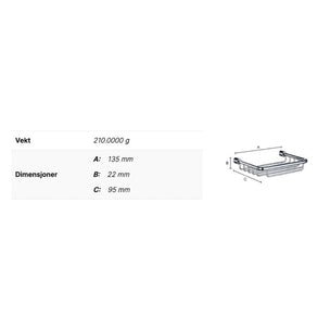 Smedbo DK1005 Dusjkurv Sideline - Krom