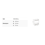 Smedbo DK1111 dobbel dusjkurv H310 mm Sideline