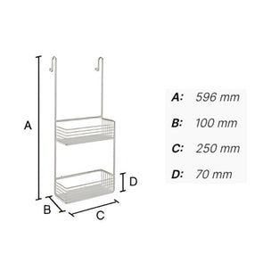 Smedbo DK1141 dobbel dusjkurv H596 mm Sideline