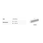 Smedbo DK2130 Dusjnal Sideline L240mm