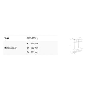 Smedbo DK3012 Dusjkurv Sideline - Krom