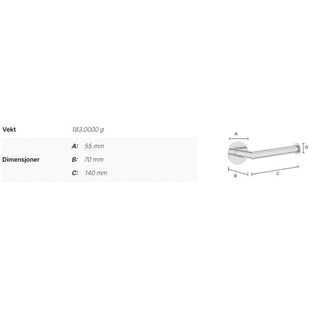 Smedbo Dot 3411 Toalettpapirholder