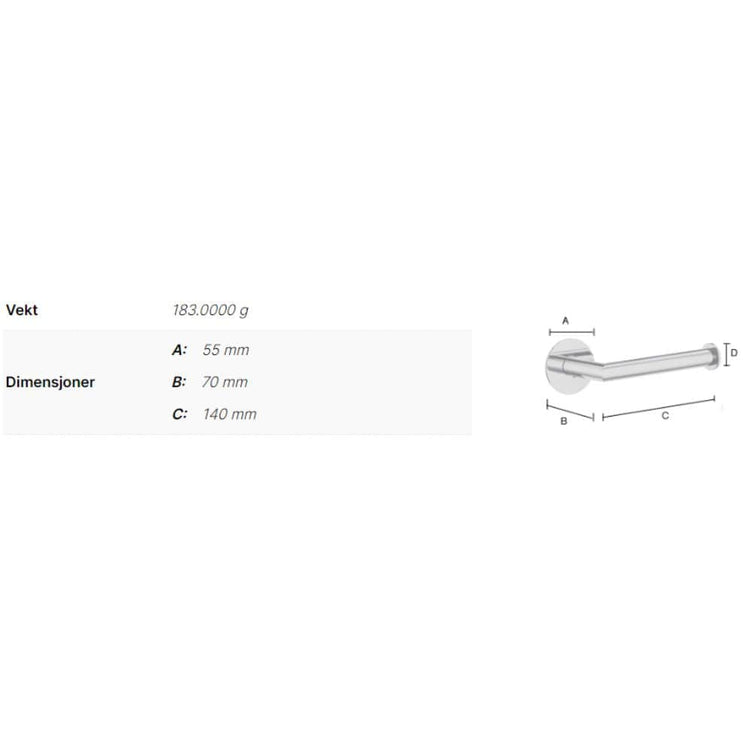 Smedbo Dot 3411 Toalettpapirholder