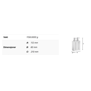 Smedbo FK258 Såpedispenser Outline