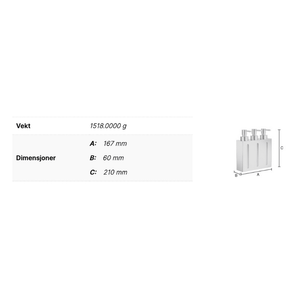 Smedbo FK259 Såpedispenser Outline