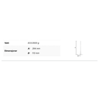 Smedbo FK323 Reserverullholder Outline