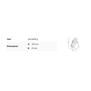 Smedbo FK443 Sminkespeil 5x Dreibar Fot