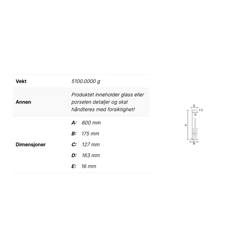 Smedbo FK607 Toalettpapirholder/Børste Krom Smedbo Toalettrullholder SM-FK607