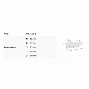 Smedbo OK342P ICE Såpekopp vegghengt