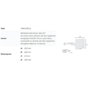 Smedbo Outline 492 Sminkespeil Vegghengt - 7x