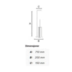 Smedbo Outline 613 Toalettpapirholder / Børste