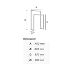 Smedbo Outline 614 Håndklestang dobbel