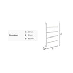 Smedbo Outline FK634 Svingbar Håndklestang Krom