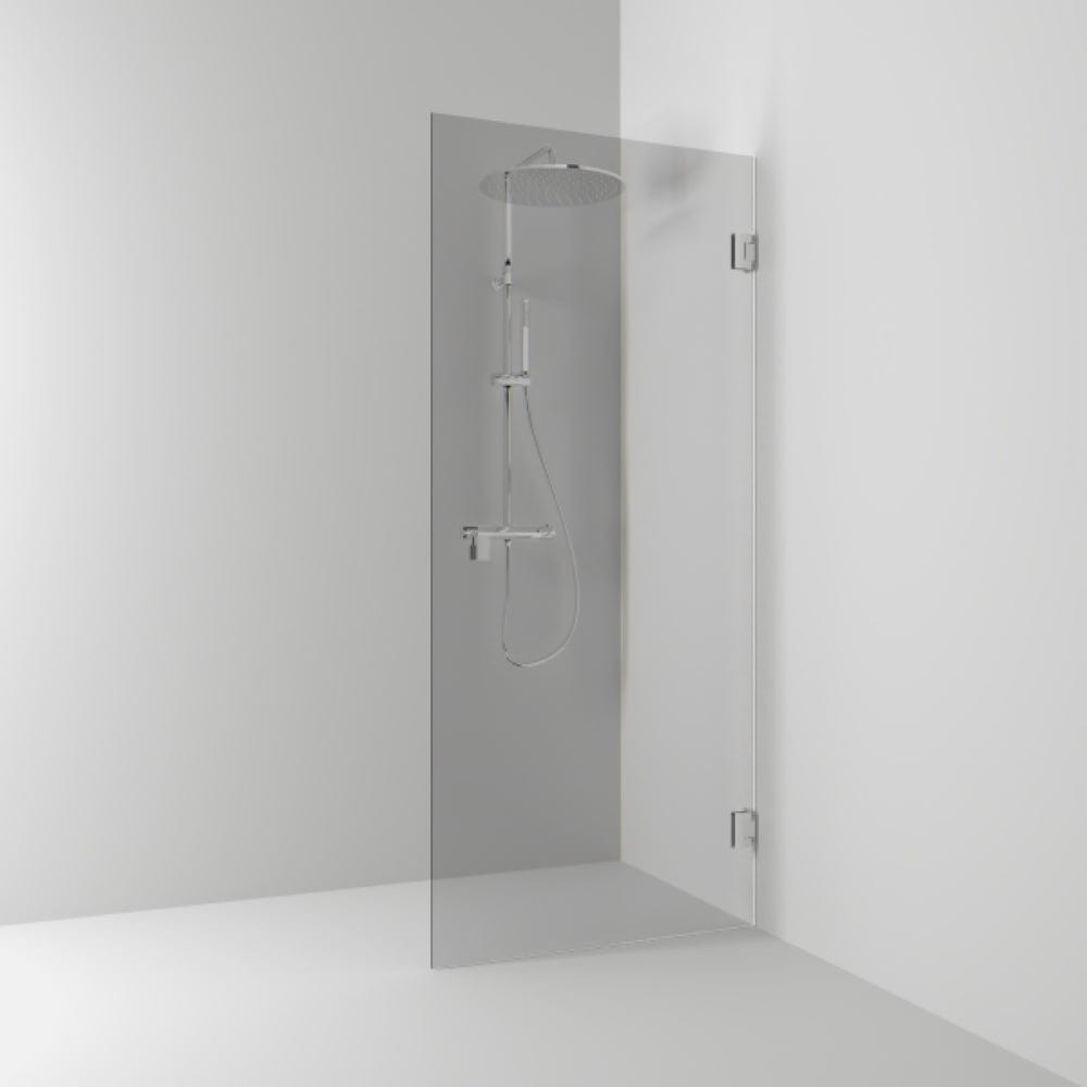 Svedbergs 180° Dusjnisje Enkel Krom / 78,5cm / Røykfarget glass Svedbergs Dusjnisje