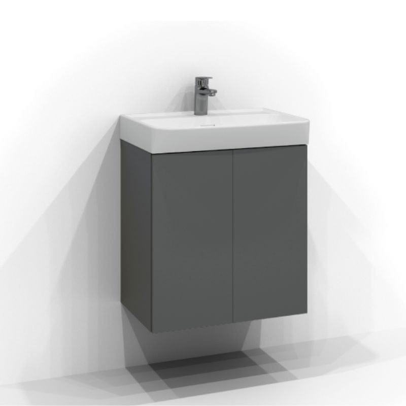 Svedbergs Bloc Servantskap D35 med 2 dører Grå / 55cm Svedbergs Servantskap SV-555122