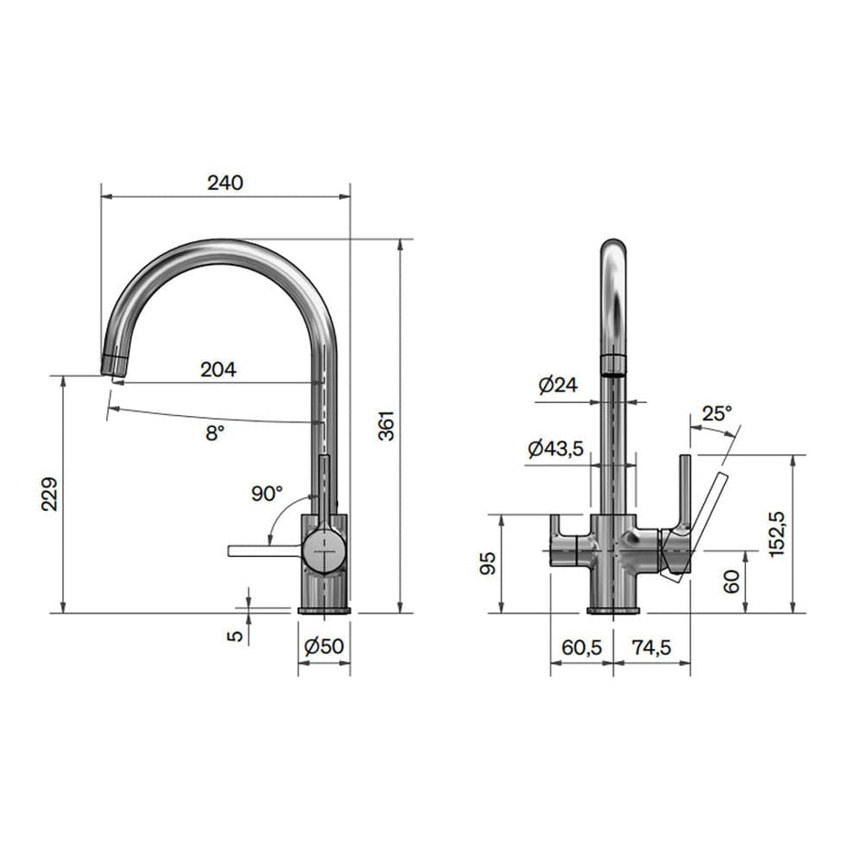 Svedbergs Fossen Kjøkkenkran Svedbergs Kjøkkenarmatur