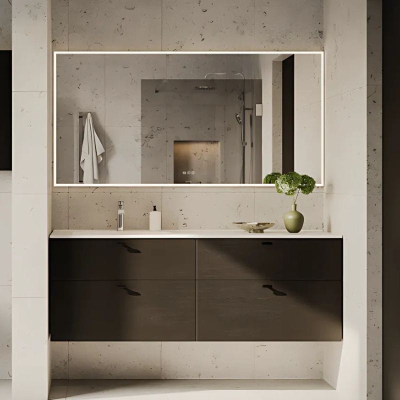 Svedbergs ISTA Speil Firkantet LED belysning Svedbergs Baderomsspeil