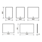 Svedbergs ISTA Speil Firkantet LED belysning