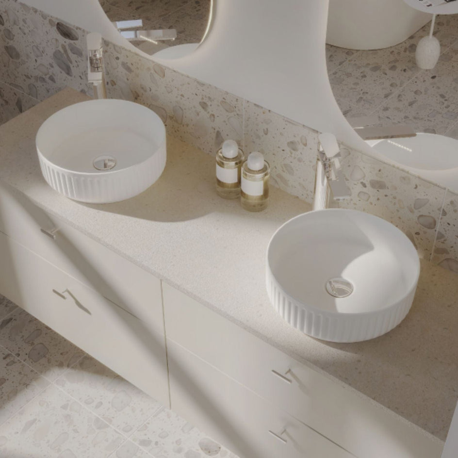 Svedbergs Myre Rand rund Ø36 Hvit Svedbergs Bolleservant SV-5346