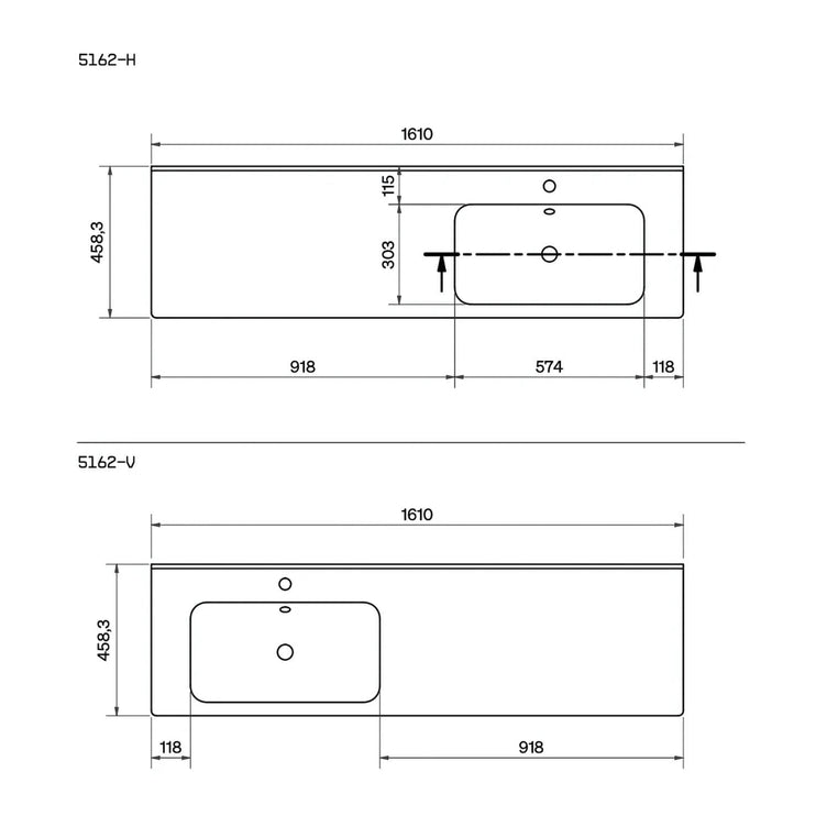 Svedbergs Nerby Møbelservant B160xD45 Hvit