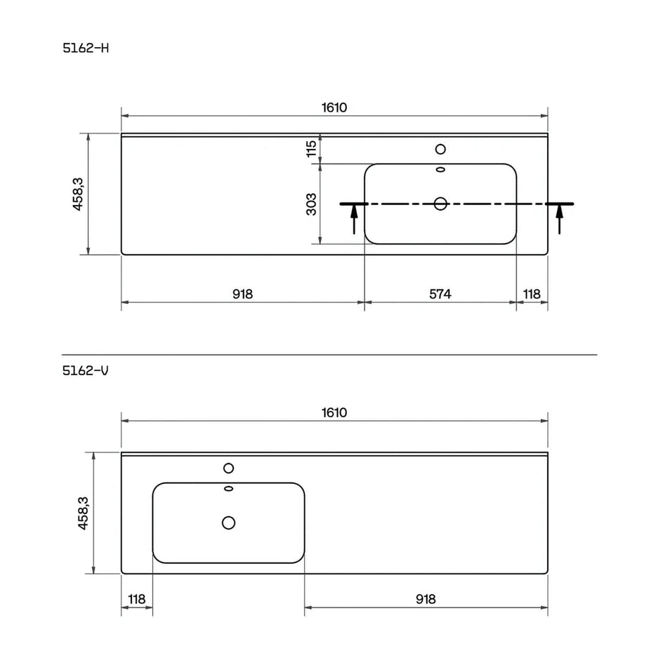Svedbergs Nerby Møbelservant B160xD45 Hvit Svedbergs Møbelservant