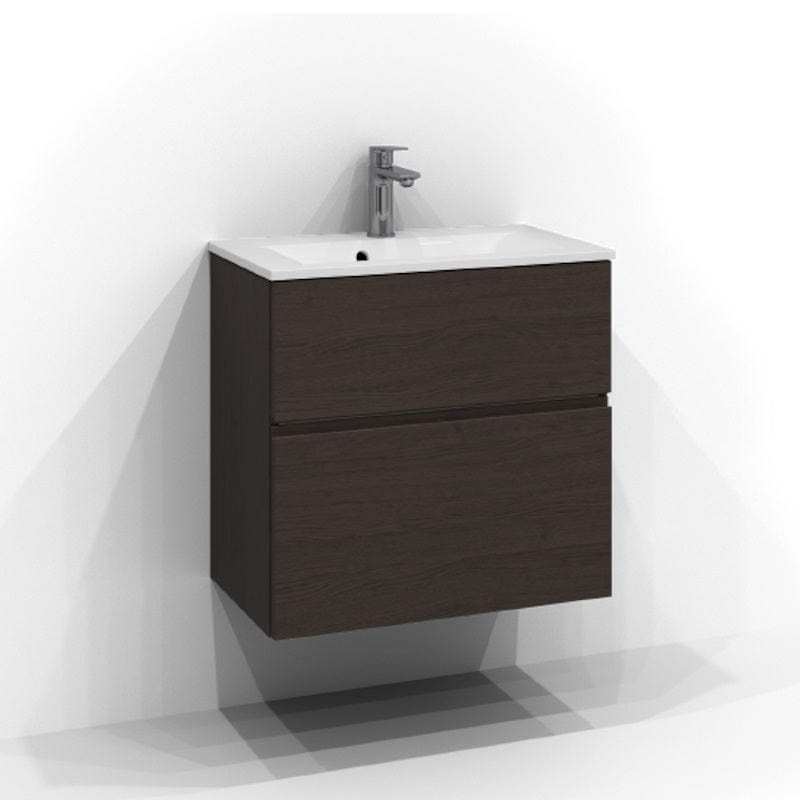 Svedbergs Poem Profil  Servantskap D35 med 2 skuffer Brun ask / 60cm Svedbergs Servantskap SV-3356652