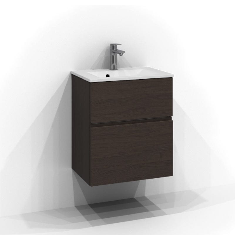 Svedbergs Poem Profil  Servantskap D45 med 2 skuffer Brun ask / 50cm Svedbergs Servantskap SV-3355652