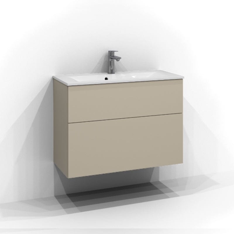 Svedbergs Poem Profil Servantskap Slim D35 med 2 Skuffer Sand / 80cm Svedbergs Poem Profil Servantskap Slim D35 med 2 Skuffer Sand / 80cm