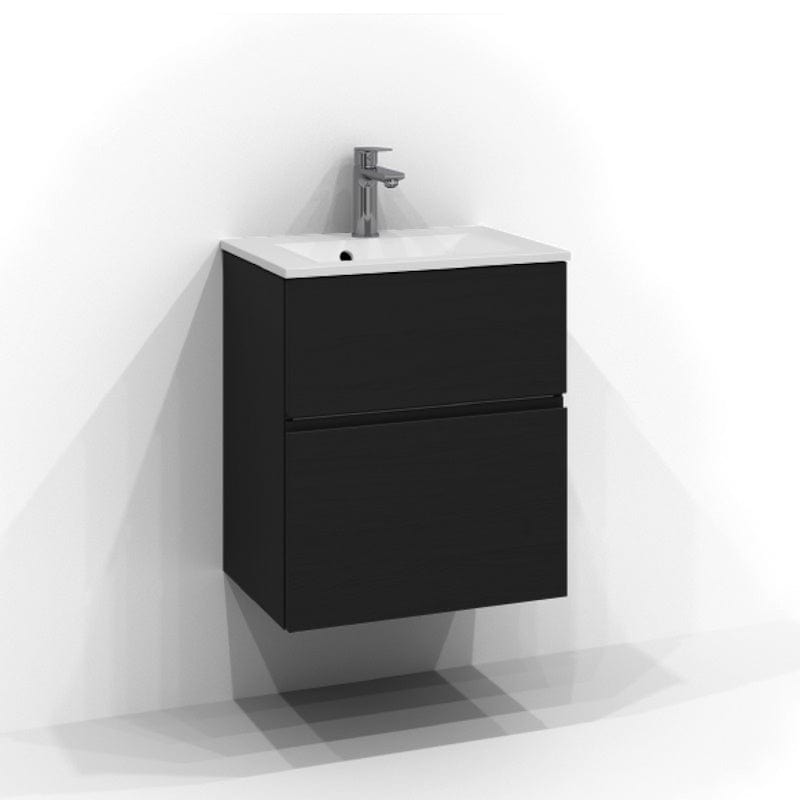 Svedbergs Poem Profil  Servantskap D45 med 2 skuffer Svart ask / 50cm Svedbergs Servantskap SV-3355642