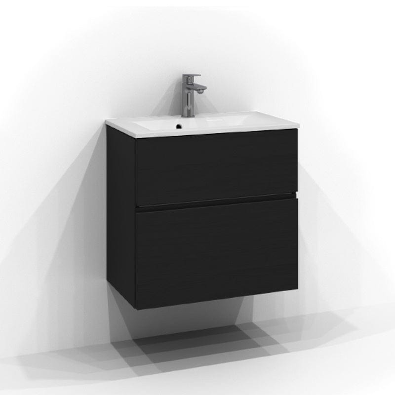 Svedbergs Poem Profil  Servantskap D45 med 2 skuffer Svart ask / 60cm Svedbergs Servantskap SV-3356642