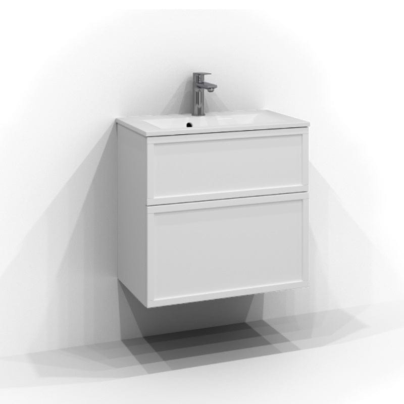 Svedbergs Poem Ramme Servantskap Slim D35 med 2 Skuffer Hvit / 60cm Svedbergs Poem Ramme Servantskap Slim D35 med 2 Skuffer Hvit / 60cm