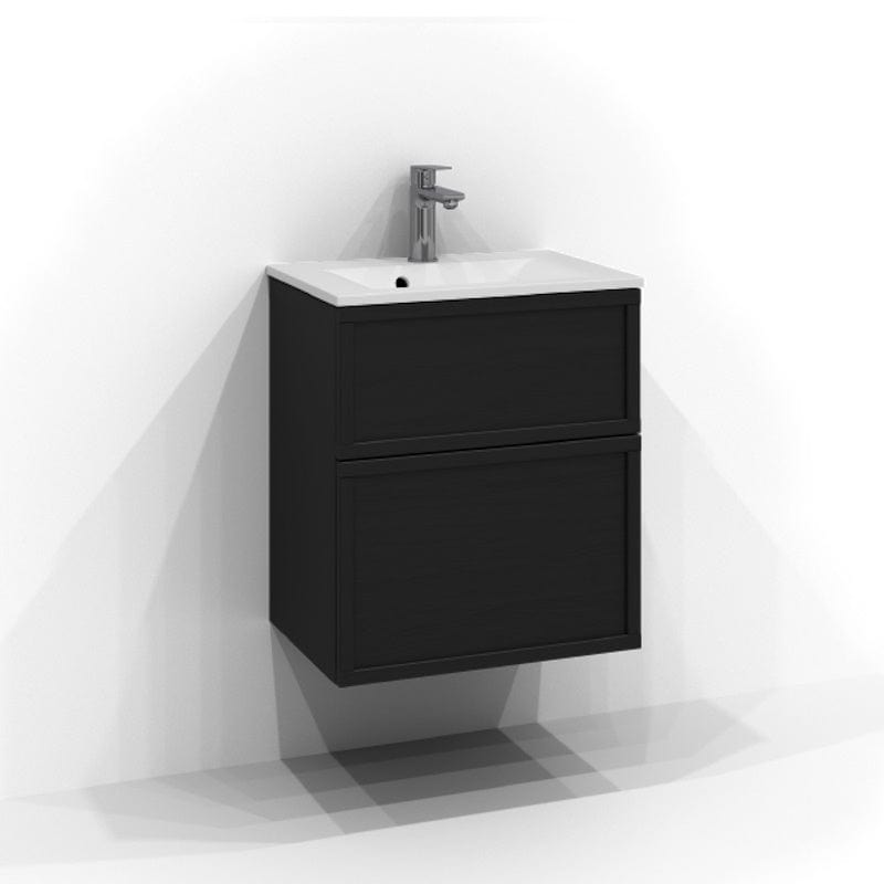 Svedbergs Poem Ramme Servantskap D35 med 2 skuffer Svart ask / 50cm / Ramme Svedbergs Servantskap SV-3355442